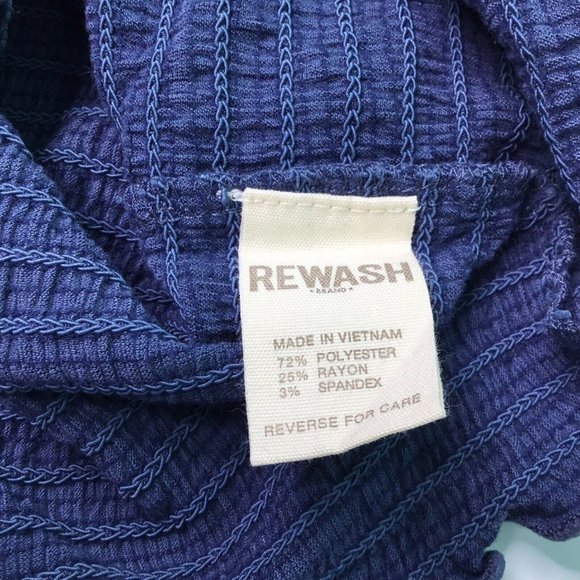 Juniors Womens Crop Top Peasant Boho Solid Blue Long Sleeve Size M Medium NWT - Picture 8 of 9